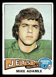 1975 Topps Mike Adamle #307 GD New York Jets
