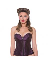 I joking said a bj would cover it. Bedroom Stories Women S Satin Zip Front Corset Eggplant Goth Outfits Corset Women