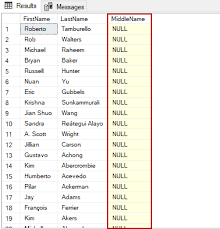 Working With Sql Null Values