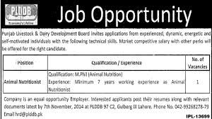 Punjab Livestock Dairy Development Board Jobs 2014 Development Board Competitive Salary Job