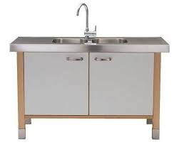 Ikea S Varde Sink Cabinet With Double Bowl Sinks Is Perfect As A Utility Sink Or K Free Standing Kitchen Sink Free Standing Kitchen Cabinets Kitchen Sink Units