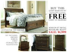 6pc flynnter bedroom includes the queen size sleigh headboard, storage footboard, rails, dresser, mirror,and 1 night stand. Bedroom Sets Flynnter Bedroom Set