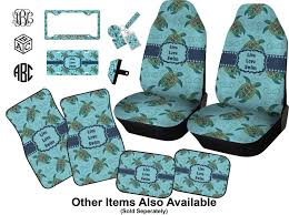 Amazon Com Sea Turtles Car Seat Covers Set Of Two Personalized Automotive Turtle Car Car Seat Cover Sets Sea Turtle