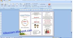 Pilih menu file → new. Contoh Undangan Pernikahan Dengan Microsoft Word Klik Azzam