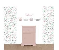 Indémodable, le papier peint n'a pas pris une ride ! Nouveaute Papier Peint Etoiles Pour La Chambre Des Enfants Decoration Chambre Bebe Et Cadeaux Naissance
