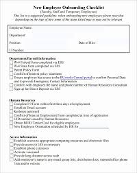 New Employee Checklist Template Excel Unique 26 Hr Checklist Templates Free Sample Example Format In 2020 Onboarding Checklist Onboarding New Employees Onboarding