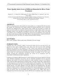 However, being the first to display groundwater quality for every city, it hopes to improve groundwater. Pdf Water Quality Index Score Of Different Biomedia For River Water Treatmen Lariyah Mohd Sidek Hairun Aishah And Dr Gasim Hayder Academia Edu