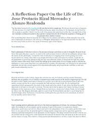 English for academic and professional purposes: A Reflection Paper On The Life Of Dr Jose Rizal Catholic Church Salvation