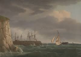 A Ship Running into Harbour with Other ...