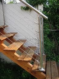 Construction D Escaliers Bois Et Inox Artisan A Angers Terrasse Bois Maine Et Loire Escalier Exterieur Bois Escaliers De Terrasse Escalier Exterieur