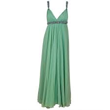 1960 S Sarmi Seafoam Green Rhinestone Chiffon Goddess Gown Green Evening Dress
