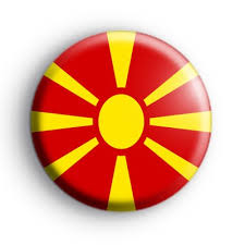 Both bore the vergina sun until 1995 when under greek pressure the republic's flag replaced the vergina sun with its current sun. Macedonia Flag Badge Kool Badges