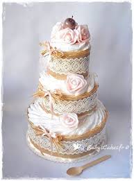 Gateau De Couches Fille Event Cake Ecologique Gateau De Couches Gateau De Couches Fille Gateau De Couche