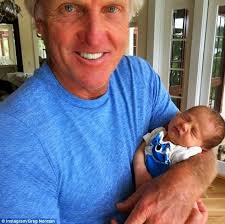 Golf legend Greg Norman shares first photo of grandson