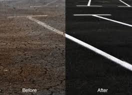 While it's possible to seal your asphalt driveway without getting sticky black sealant all over yourself, that's unlikely to happen. Seal Coating In Elkhart Paving And Asphalt Company In Elkhart In