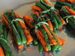 Green Bean And Carrot Bundles With Herbed Butter Herb Butter Green Beans Carrots And Green Beans