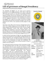 History of the Governor of Bengal | PDF | British India | India–United Kingdom Relations