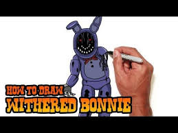 How To Draw Withered Bonnie Fnaf Video Lesson Five Nights At Freddy S Bonnie Cartooning 4 Kids