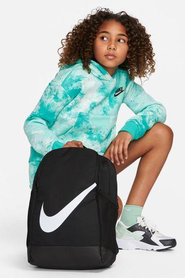 Buy Nike Black/White All-Over Print Brasilia Backpack from Next Romania