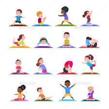 Children In Yoga Poses Kids Yoga Poses Yoga For Kids Yoga Poses
