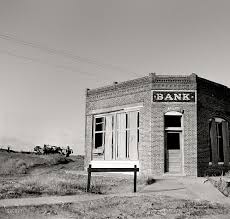 Stress Test May 1936 Bank That Failed Kansas Medium Format Nitrate Negative By Arthur Rothstein For The Resettlement Administratio Dust Bowl Photo Kansas