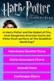 Rowling harry potter and the goblet of fire is the fourth novel in the harry potter series, written by british author j. In Harry Potter And The Goblet Of Trivia Questions Quizzclub