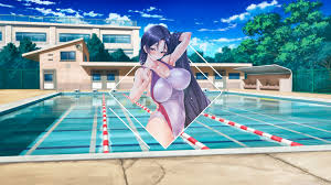Tons of awesome cute anime girls wallpapers to download for free. Wallpaper Anime Girls Picture In Picture Big Boobs Blue Hair Arms Up Swimming Pool Long Hair 3840x2160 Justjon 1527569 Hd Wallpapers Wallhere
