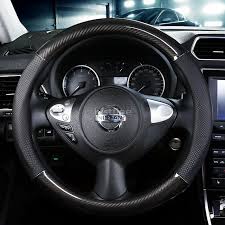 Asso series steering wheel by omp. Carbon Fiber Leather Car Steering Wheel Cover For Nissan Serena Almera Livina Shopee Malaysia