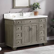 Solid wood frame, mdf panels, quartz stone countertop, ceramic undermount sinks w/ overflow single hole faucet mount (faucet not included) 4 soft close doors 2 soft close. Rockvale 48 Vanity By Northridge Home Costco