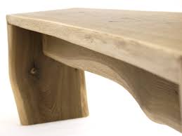 Lay out your foam across the top of the wood bench and trim the foam to fit the width and length of the bench. Organic Live Edge Natural Waterfall Bench