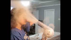 Baby Powder In Hair Dryer Prank Youtube