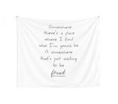La La Land Song Quote Tapestry By Delss Tapestry Quotes Song Quotes Inspirational Quotes