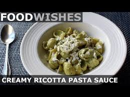 Vegan pasta salad with spicy chicken. Ricotta Cheese Recipes Creamy Ricotta Pasta Sauce Food Wishes