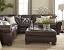 Black Leather Couch With Pillows