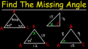 Such a triangle can be solved by using angles of a triangle to find the other angle, and the law of sines to find each of the other two sides. How To Calculate The Missing Angle In A Triangle Educational Videos
