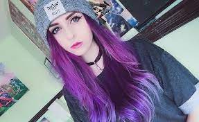 Credits To Hyliaan Purple Hair Girl Gamer Alternative Style Girl Hairstyles Alternative Fashion Hair Game