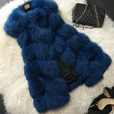 Em Promocao Quente Vison De Faux Fur Vest Artificiais De Luxo Fox Sem Mangas Da Jaqueta De Mulheres Fofas Casaco De Coletes De Inverno Casacos De Peles Casaco Plus Size Tops