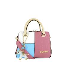 Beg tangan keluaran dari sembonia ini merupakan beg tangan dengan penutup 'turnlock' dan berzip di bahagian dalamnya serta berlining fabrik. Carlorino Handbag Handbags Prices And Promotions Women S Bags Jun 2021 Shopee Malaysia