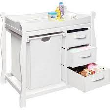 Walmart White Badger Basket Changing Table With Hamper And Baskets White Baby Changing Tables Changing Table White Changing Table