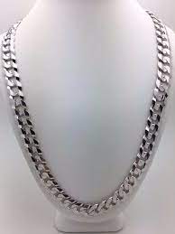 Check out our white gold chain selection for the very best in unique or custom, handmade pieces from our chains shops. 10k White Gold Solid Curb Cuban Link Chain Necklace 20 9mm 37 8 Grams Ebay