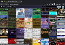 You can also upload an existing skin to edit. Winamp Skin Museum