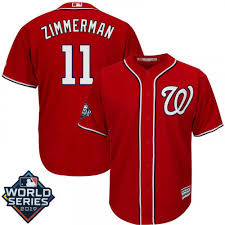 Youth Washington Nationals 11 Ryan Zimmerman Red World Series Jersey
