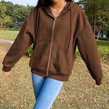 Free shipping on orders over $25 shipped by amazon. Brown Y2k Hoodies Women Aesthetic Vintage Zip Up Sweatshirt Winter Jacket Pockets Long Sleeve Solid Hooded Pullovers Streetwear Hoodies Sweatshirts Aliexpress
