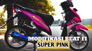Modifikasi Motor Beat Esp Warna Pink Di 2020 Motor Kendaraan Magenta