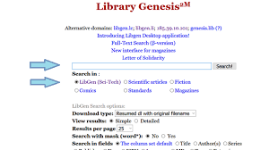 Library Genesis: Libgen Proxy Mirror Links: Libgen.is,io,rs,li -  Gen.lib.rus.ec