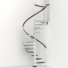 Arke Civik 63 X 120 White Spiral Staircase Kit At Menards