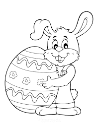 I really think that number coloring pages are a great stress free way to work on their counting (and 42 Easter Bunny Coloring Pages For Kids Adults Free Printables