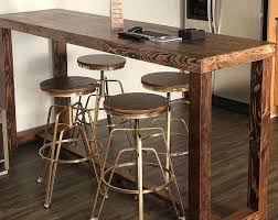 Reclaimed Wood Bar Table Restaurant Counter Community Communal Etsy In 2020 Reclaimed Wood Bars Wood Bar Table Bar Table