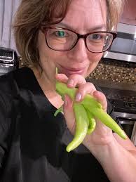 Using vegetables from garden harvest