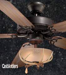 Step by step instructions for assembling and installing a ceiling fan with light kit.in this video i remove and old ceiling fan and replace it with a new. 52 Rustic Ceiling Fan W Antler Bowl Light Kit